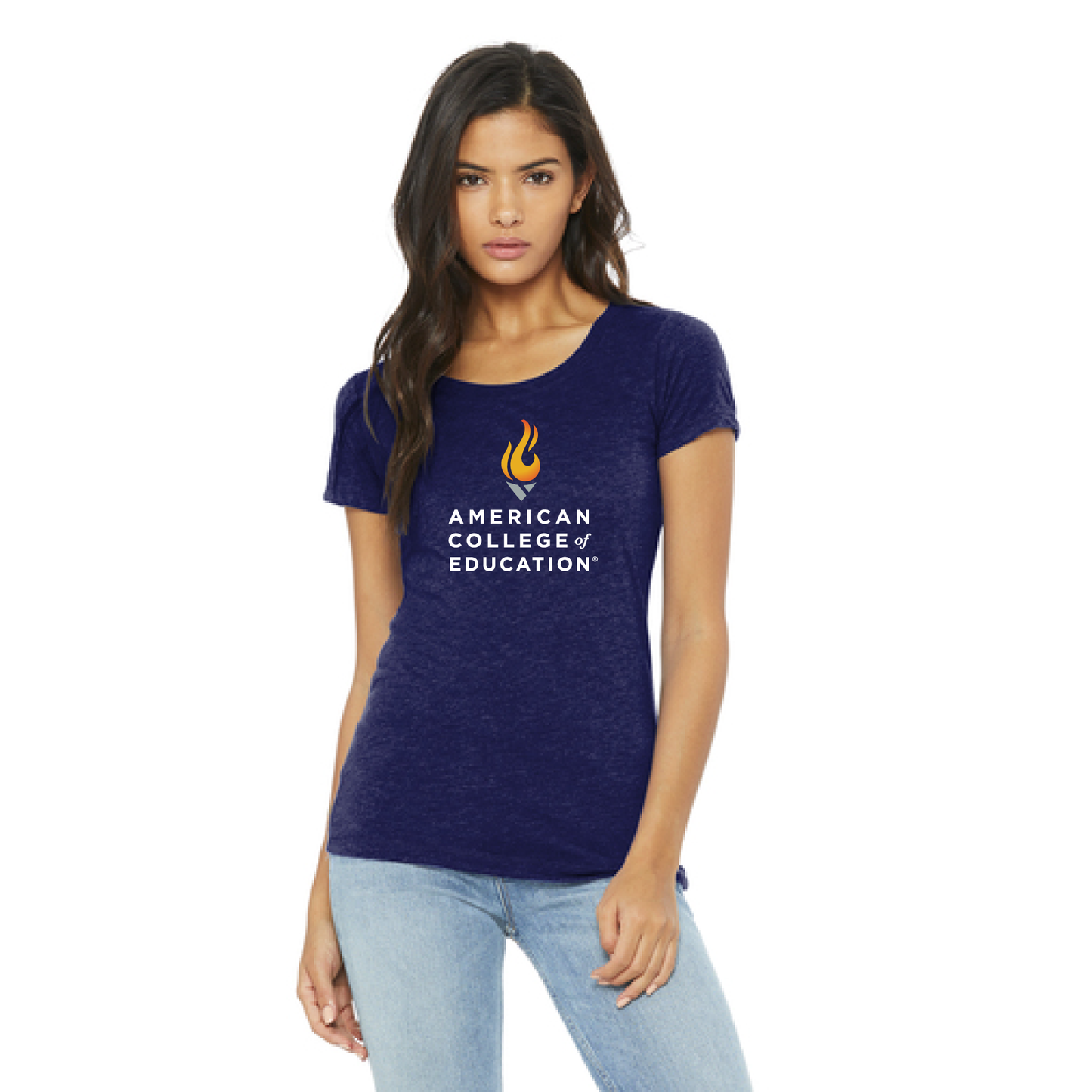 Full ACE Logo Ladies Triblend Short Sleeve Tee