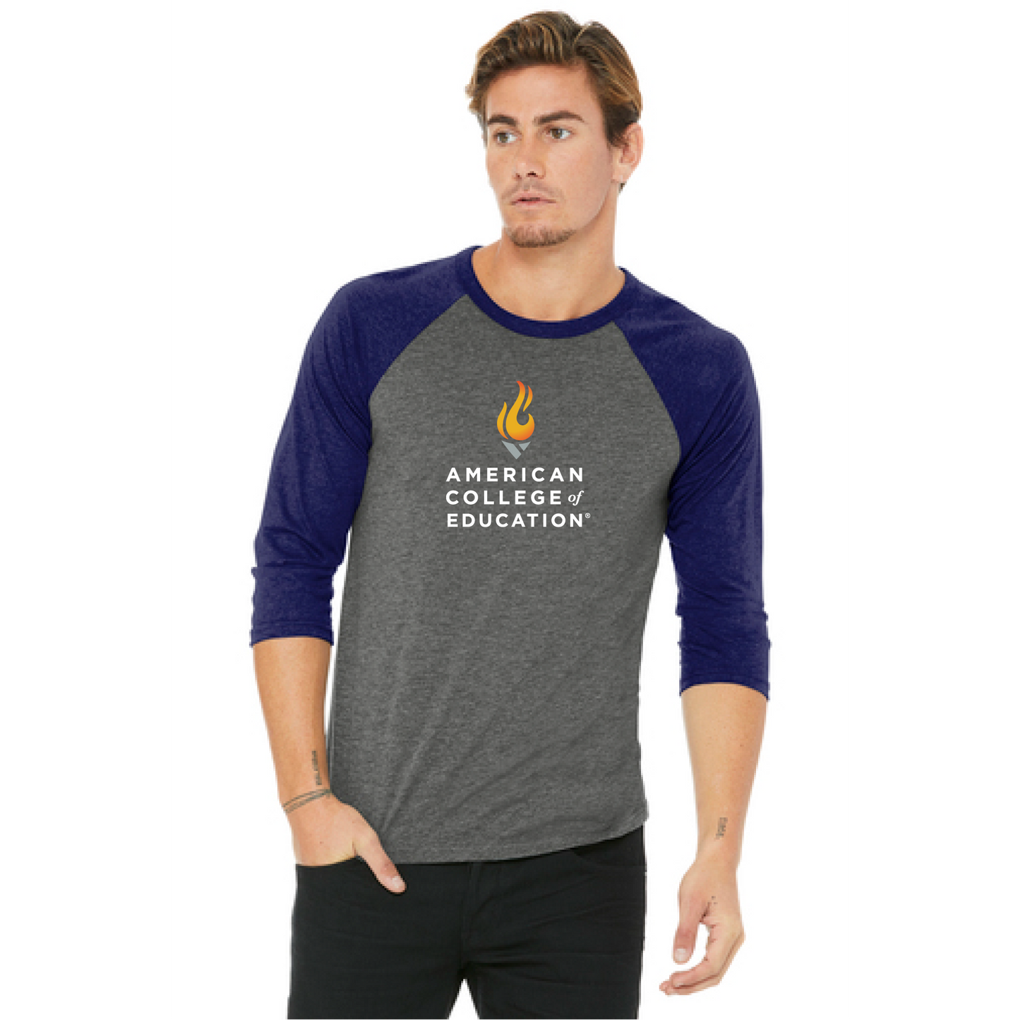 Unisex 3/4-Sleeve Baseball Tee