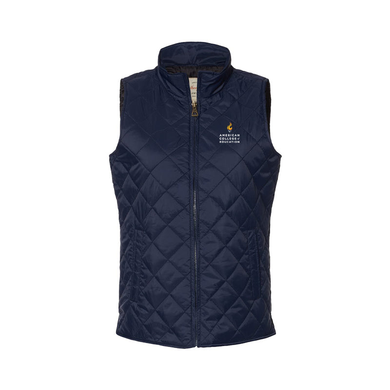 Women's Vintage Diamond Quilted Vest