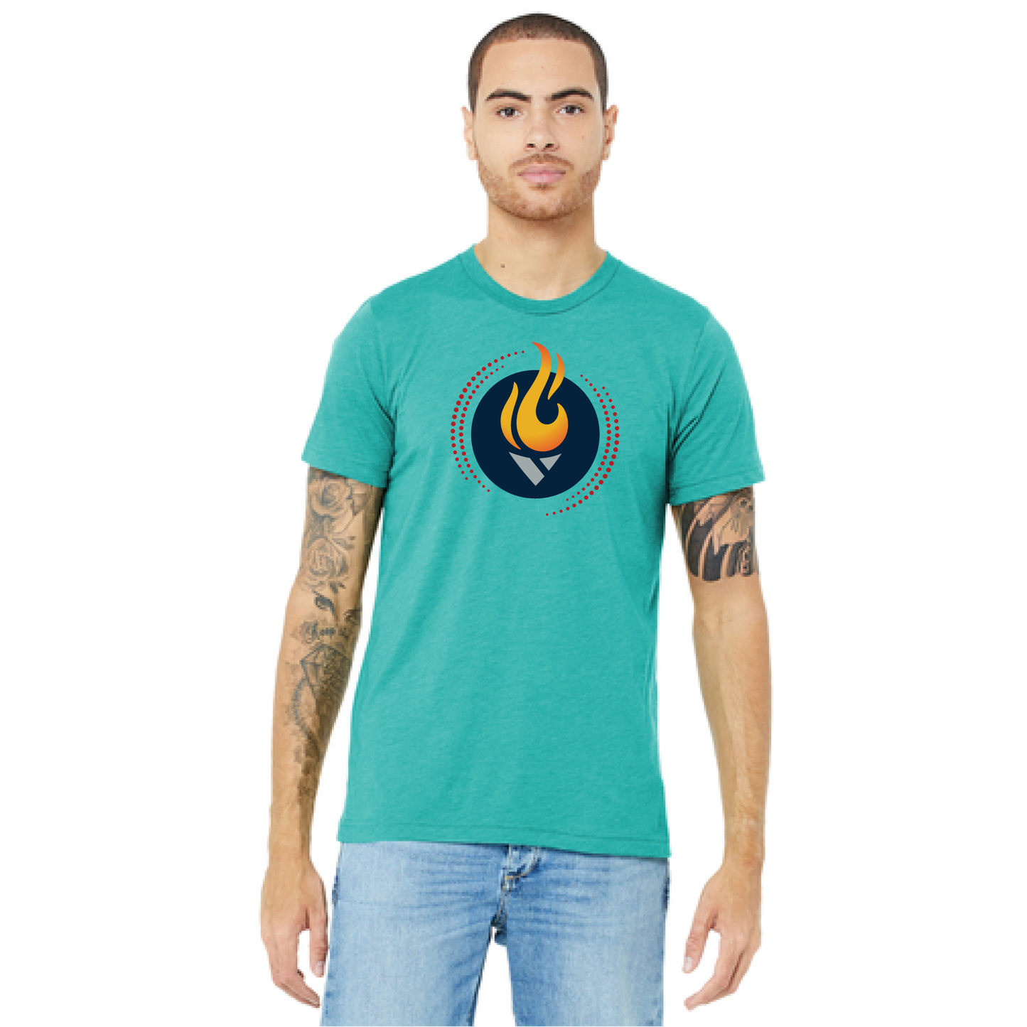 ACE Torch Stamp Unisex Triblend Short Sleeve Tee