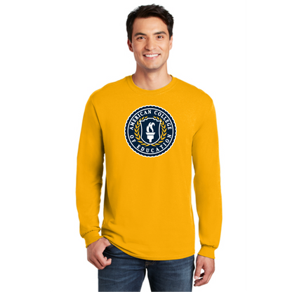 ACE Crest 100% Heavy Cotton Long Sleeve T-Shirt