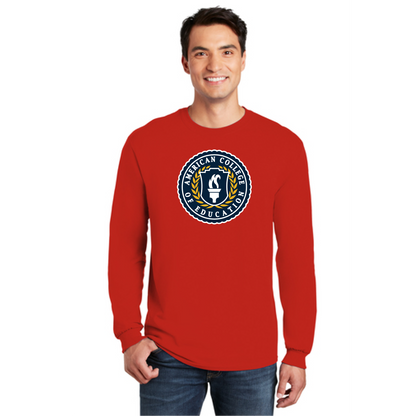 ACE Crest 100% Heavy Cotton Long Sleeve T-Shirt