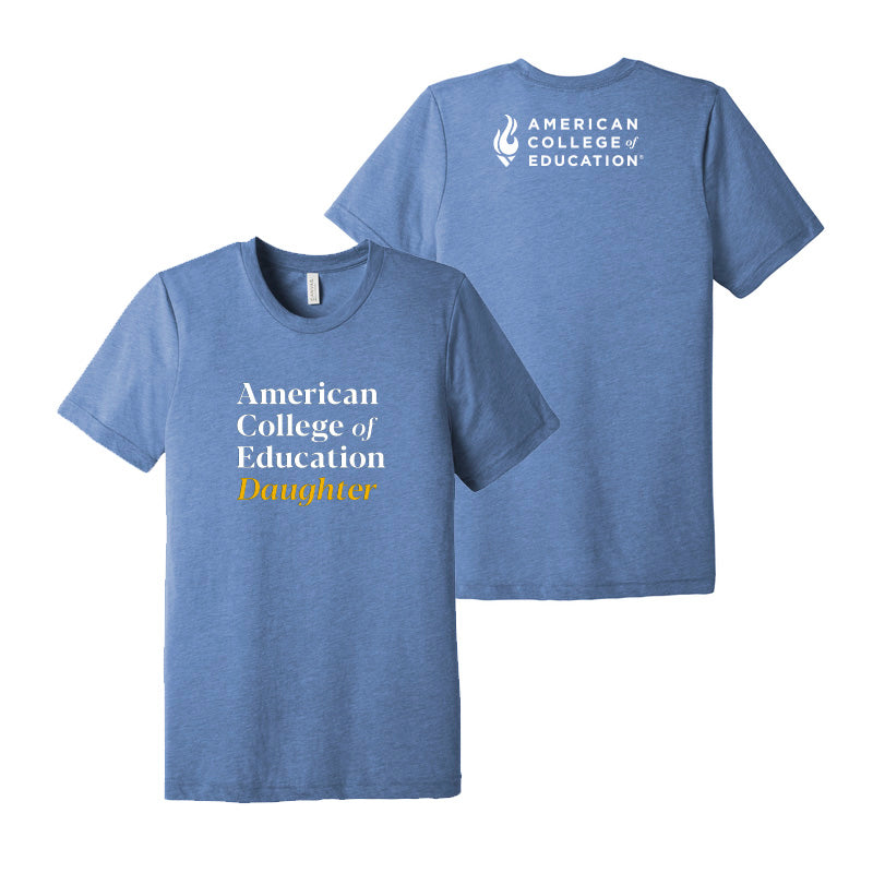 BELLA+CANVAS Unisex Triblend Short Sleeve Tee (Design 10-Daughter)