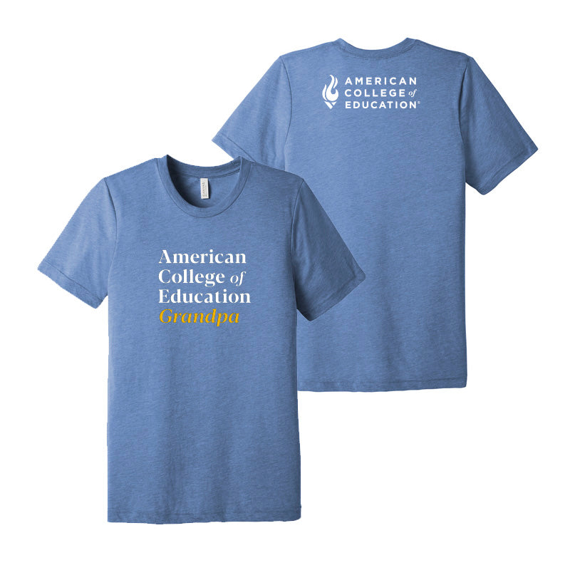 BELLA+CANVAS Unisex Triblend Short Sleeve Tee (Design 10-Grandpa)